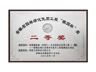长春荣获2025“徽园杯”奖二等奖